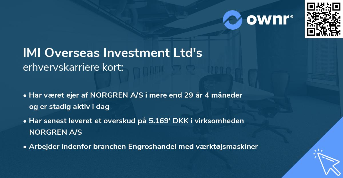 IMI Overseas Investment Ltd's erhvervskarriere kort