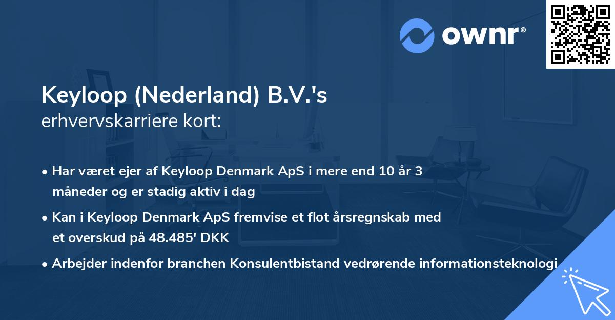 Keyloop (Nederland) B.V.'s erhvervskarriere kort