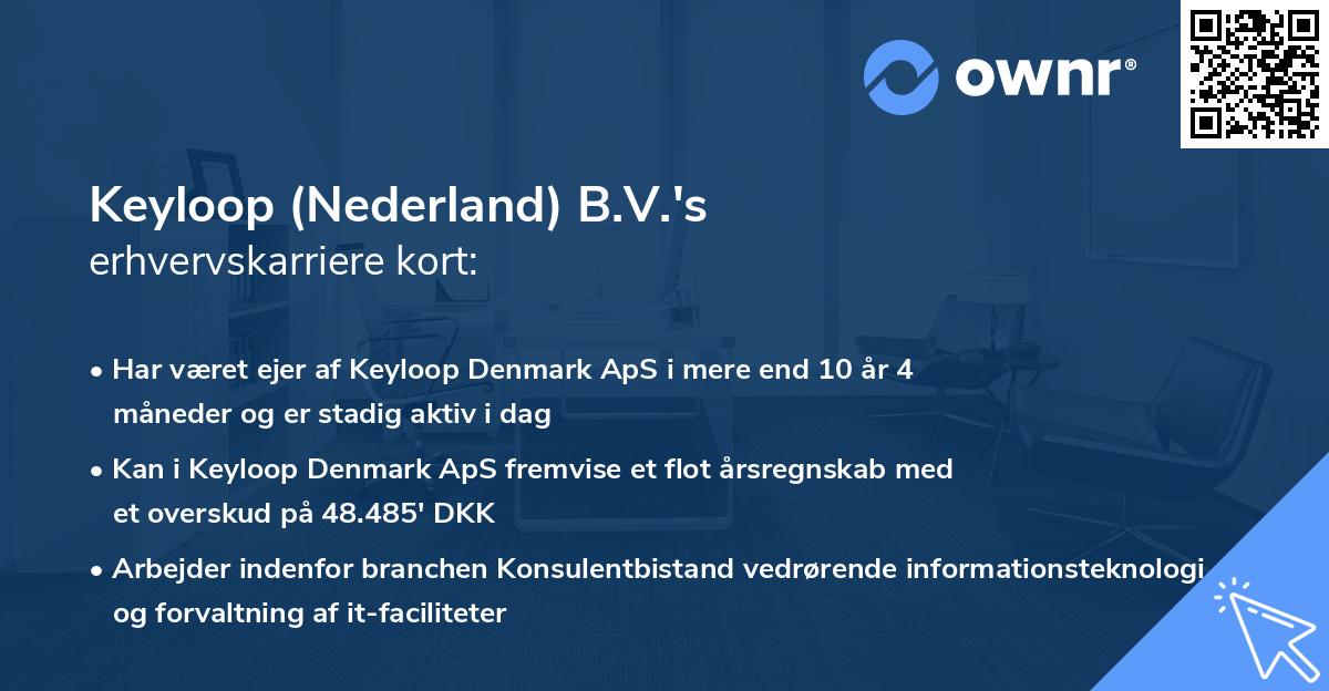 Keyloop (Nederland) B.V.'s erhvervskarriere kort