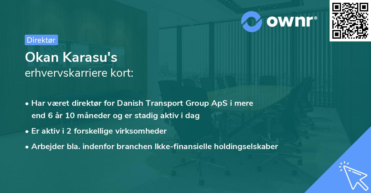 Okan Karasu's erhvervskarriere kort