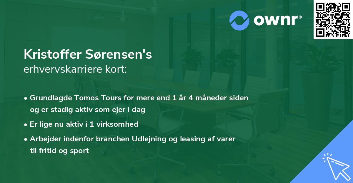 Kristoffer Sørensen's erhvervskarriere kort
