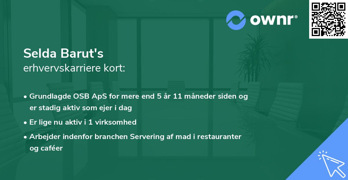 Selda Barut's erhvervskarriere kort