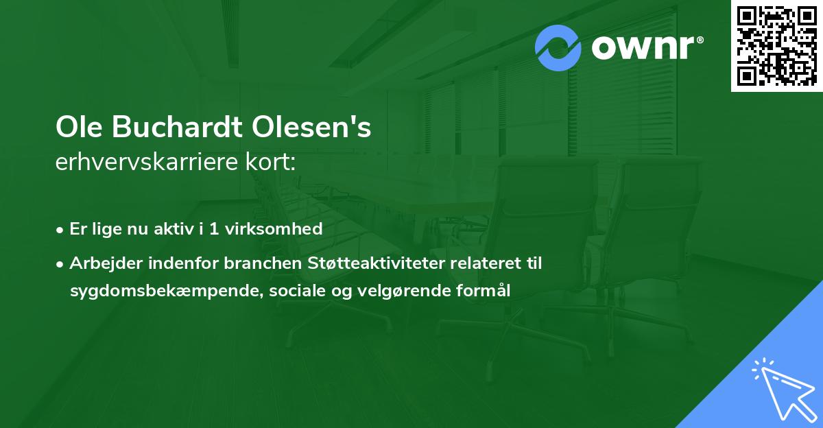 Ole Buchardt Olesen's erhvervskarriere kort