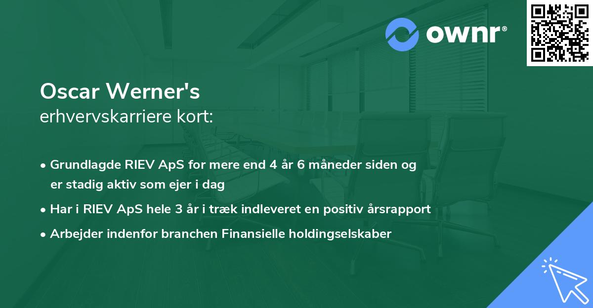 Oscar Werner's erhvervskarriere kort