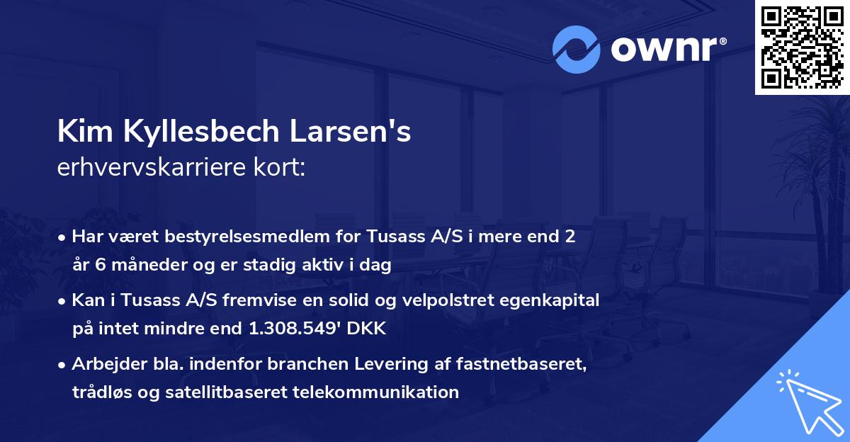 Kim Kyllesbech Larsen's erhvervskarriere kort