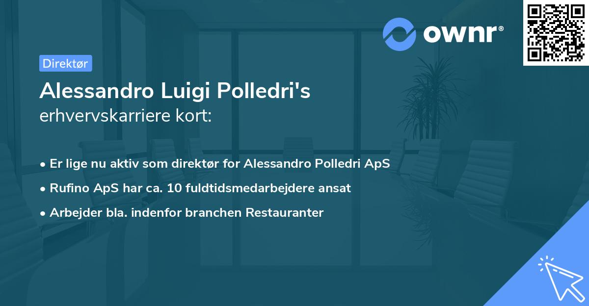 Alessandro Luigi Polledri's erhvervskarriere kort