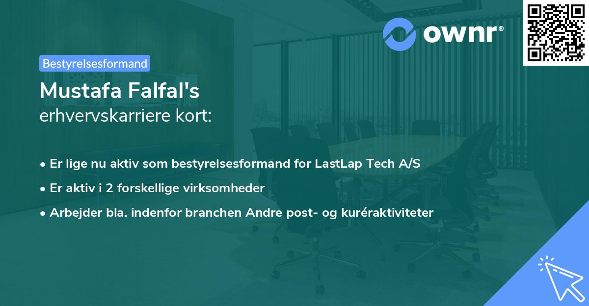 Mustafa Falfal's erhvervskarriere kort