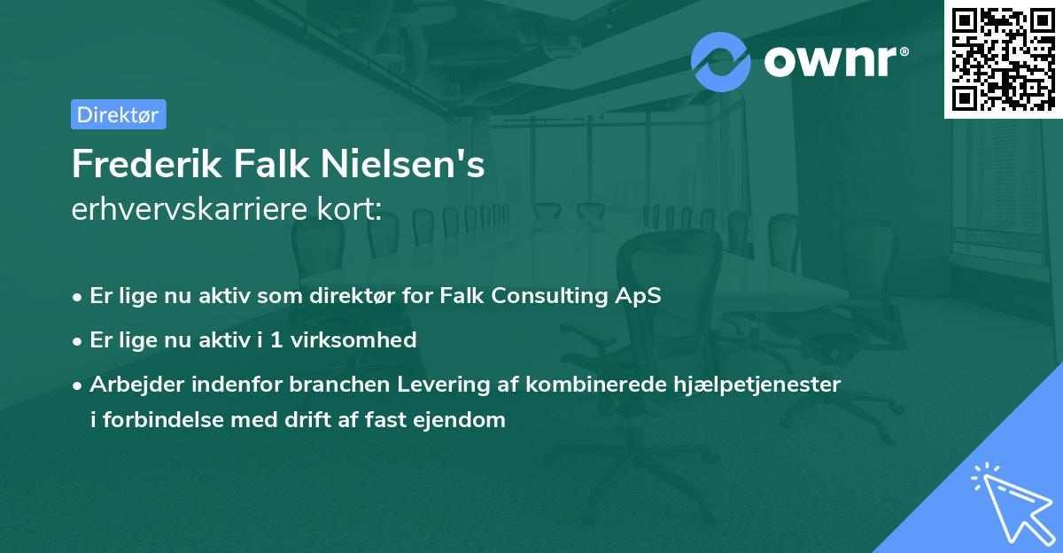 Frederik Falk Nielsen's erhvervskarriere kort