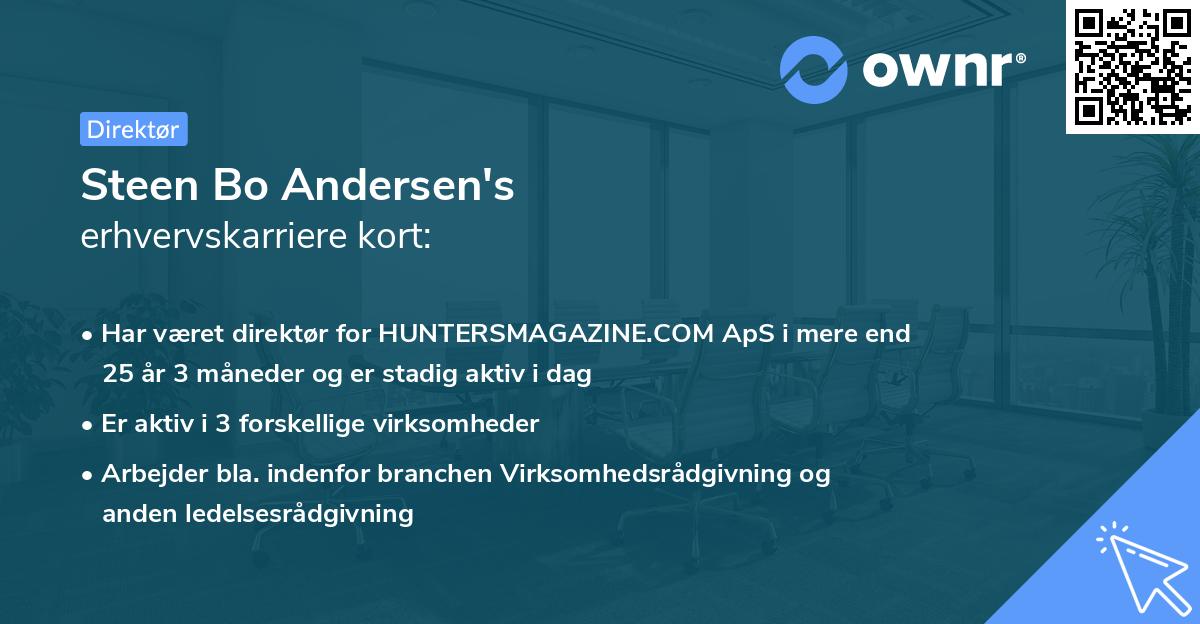 Steen Bo Andersen's erhvervskarriere kort
