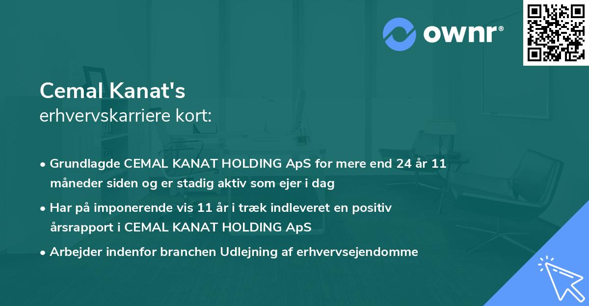 Cemal Kanat's erhvervskarriere kort