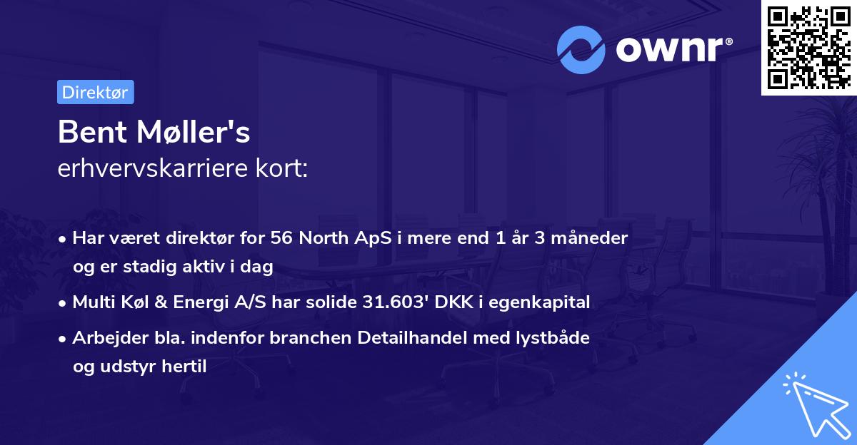 Bent Møller's erhvervskarriere kort