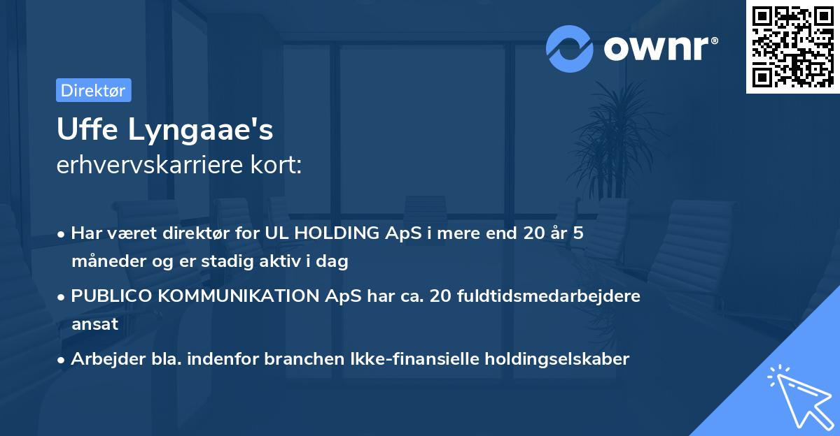 Uffe Lyngaae's erhvervskarriere kort