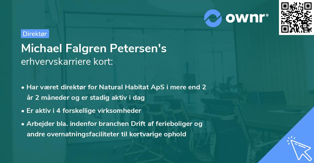 Michael Falgren Petersen's erhvervskarriere kort