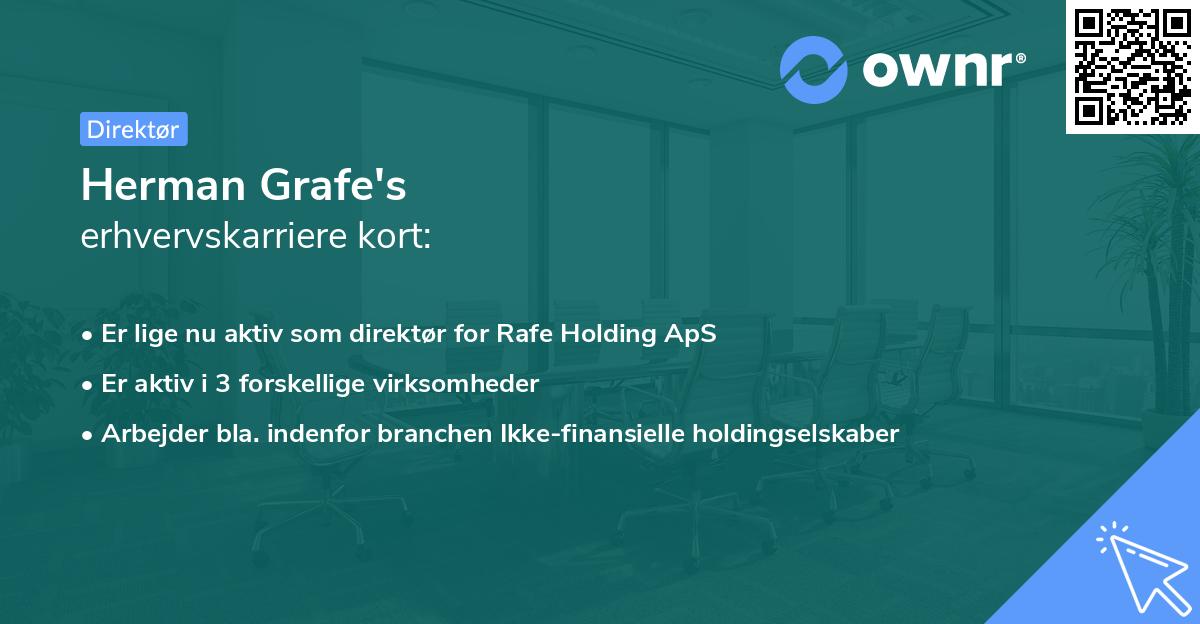 Herman Grafe's erhvervskarriere kort