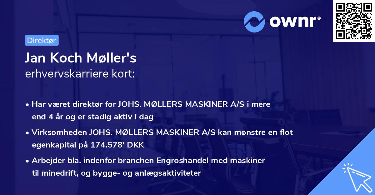 Jan Koch Møller's erhvervskarriere kort