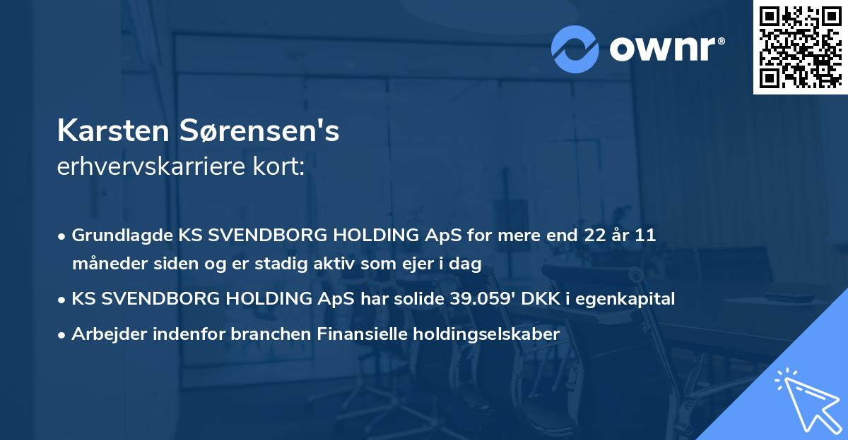 Karsten Sørensen's erhvervskarriere kort