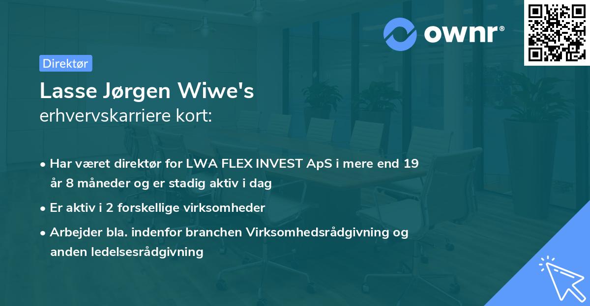 Lasse Jørgen Wiwe's erhvervskarriere kort