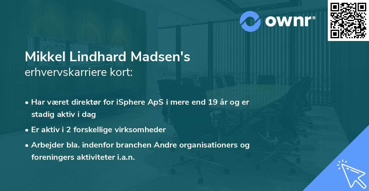 Mikkel Lindhard Madsen's erhvervskarriere kort