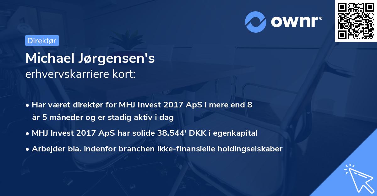 Michael Jørgensen's erhvervskarriere kort