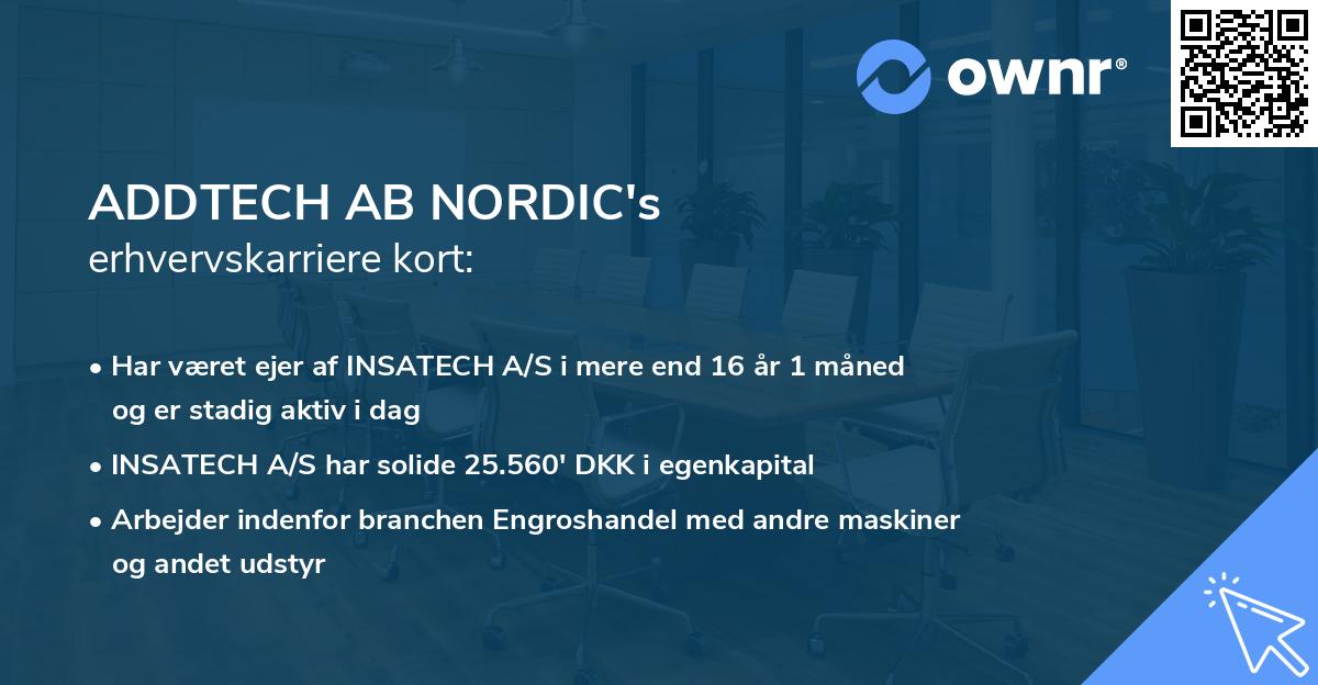 ADDTECH AB NORDIC's erhvervskarriere kort