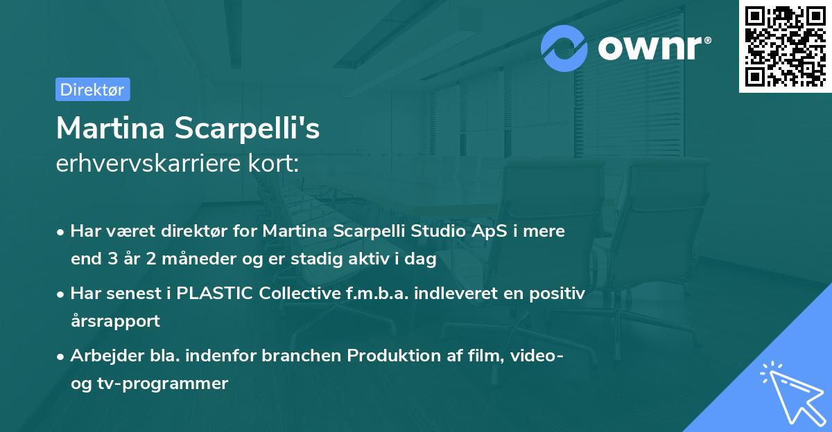 Martina Scarpelli's erhvervskarriere kort