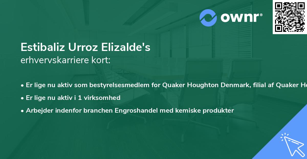 Estibaliz Urroz Elizalde's erhvervskarriere kort
