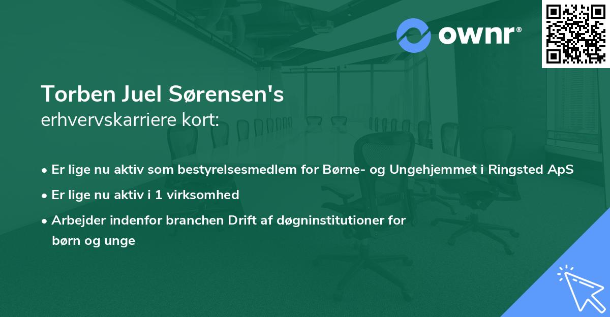 Torben Juel Sørensen's erhvervskarriere kort