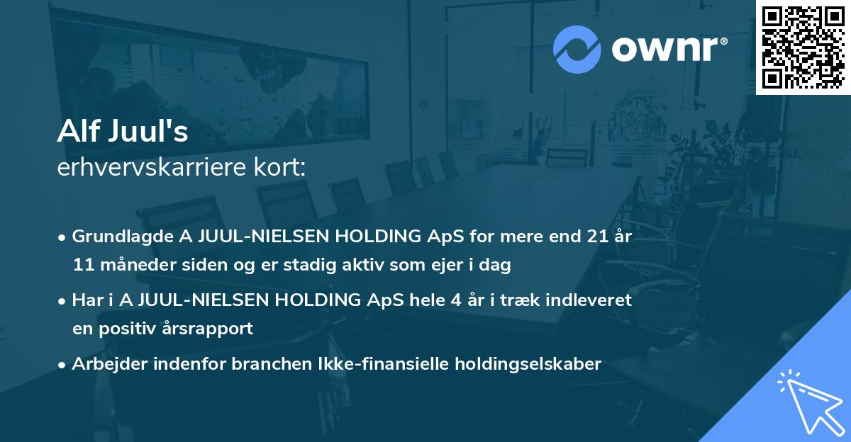 Alf Juul's erhvervskarriere kort