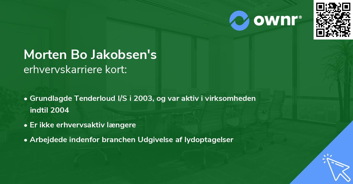 Morten Bo Jakobsen's erhvervskarriere kort