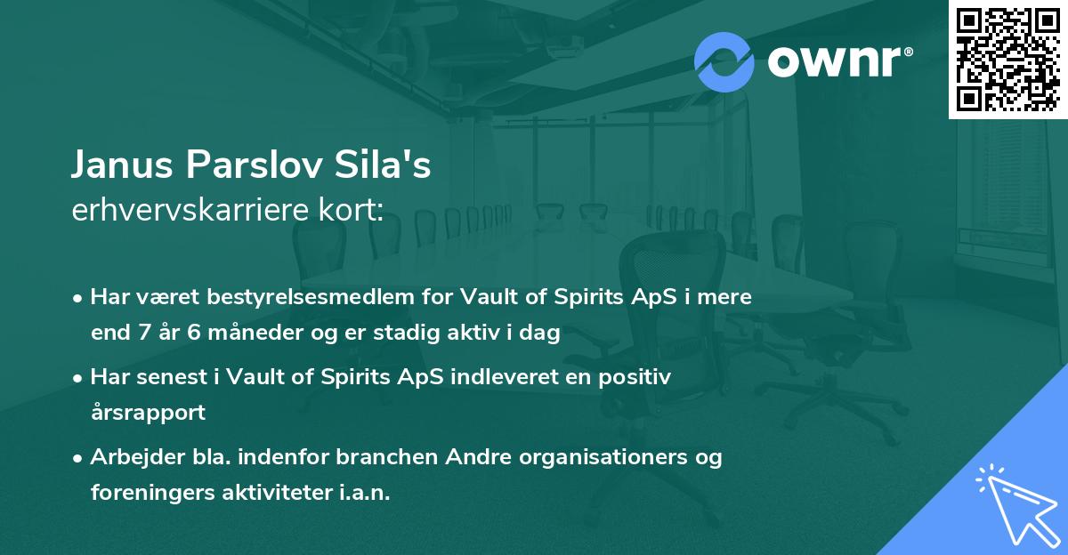 Janus Parslov Sila's erhvervskarriere kort