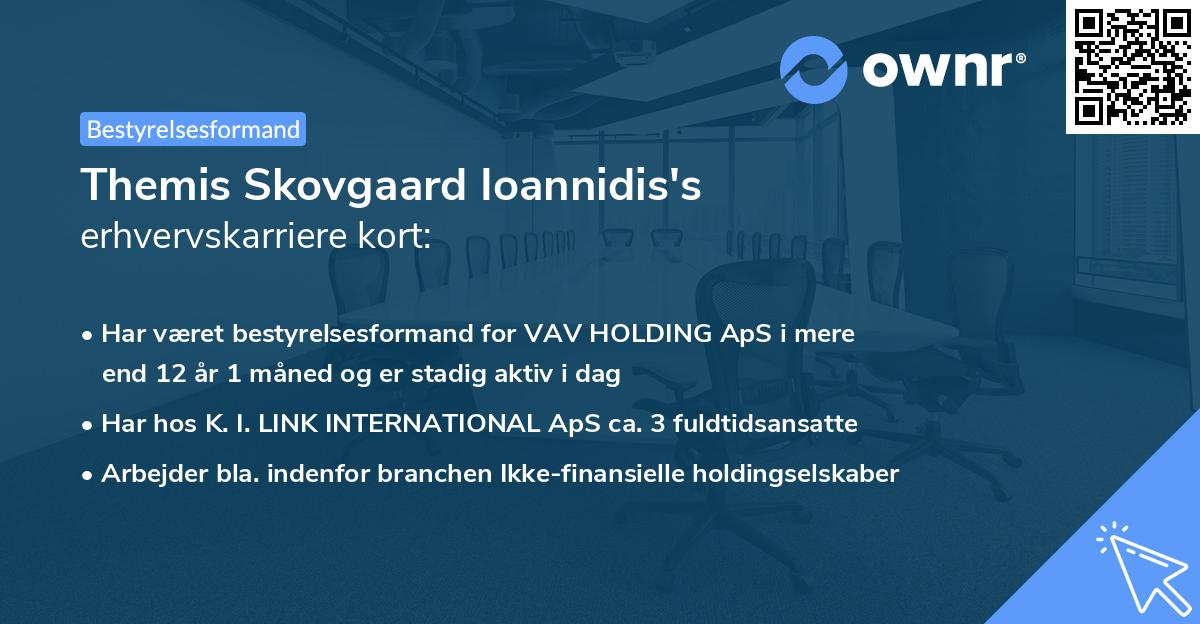 Themis Skovgaard Ioannidis's erhvervskarriere kort