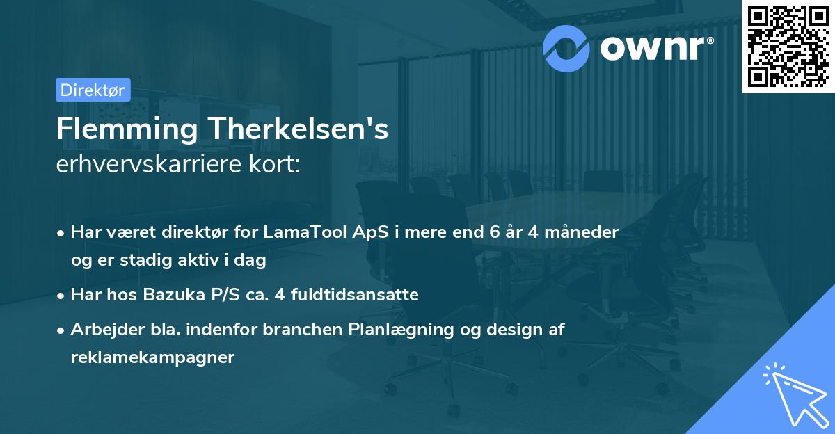Flemming Therkelsen's erhvervskarriere kort