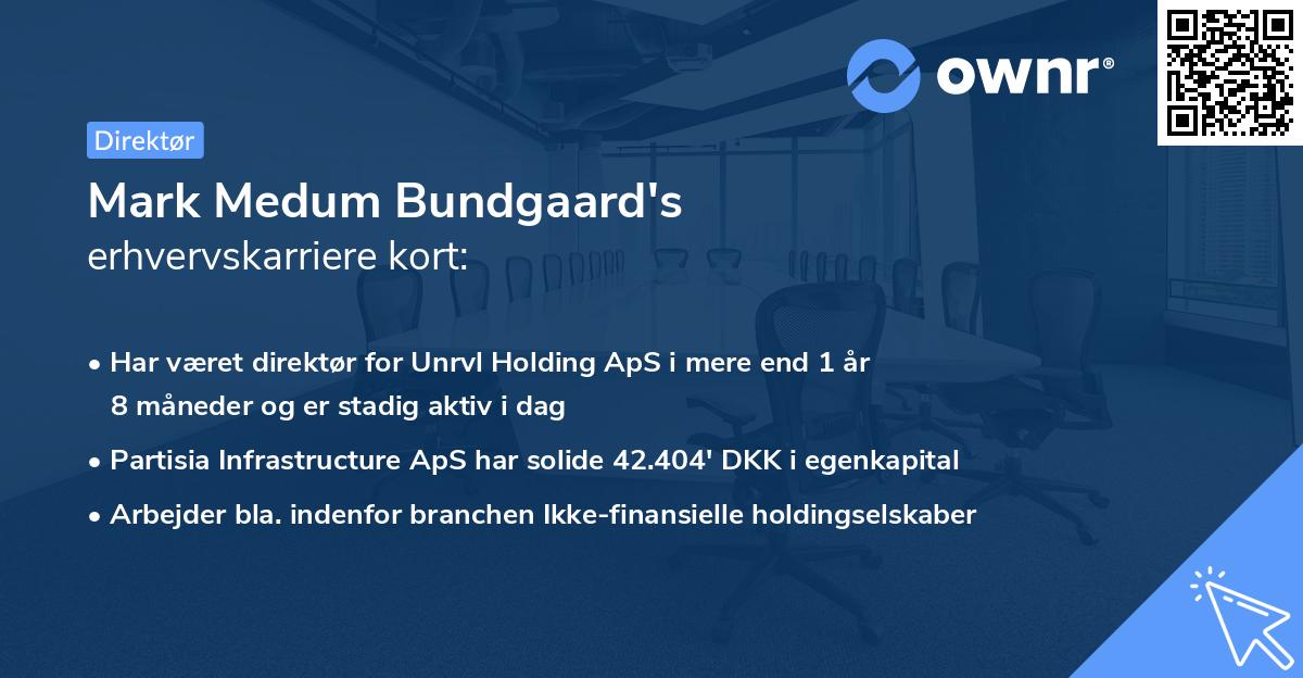 Mark Medum Bundgaard's erhvervskarriere kort
