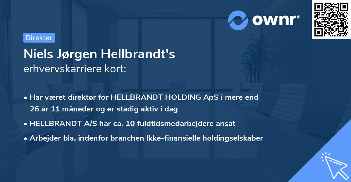 Niels Jørgen Hellbrandt's erhvervskarriere kort