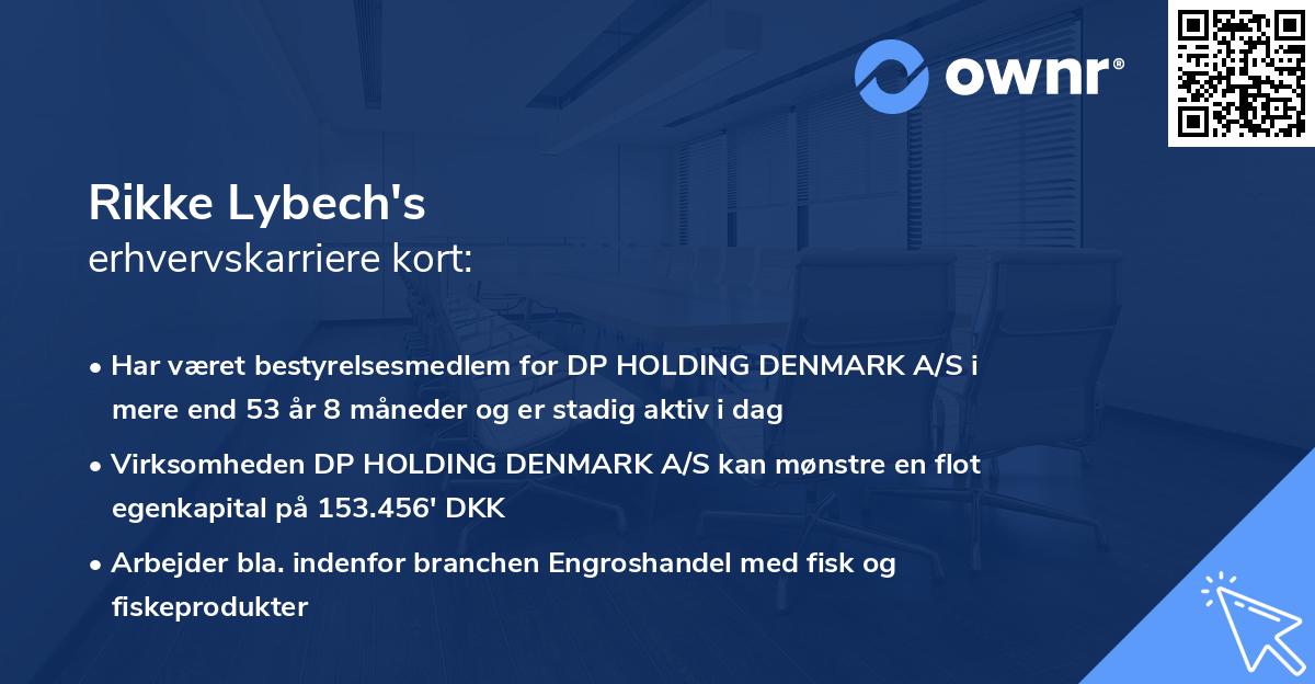 Rikke Lybech's erhvervskarriere kort