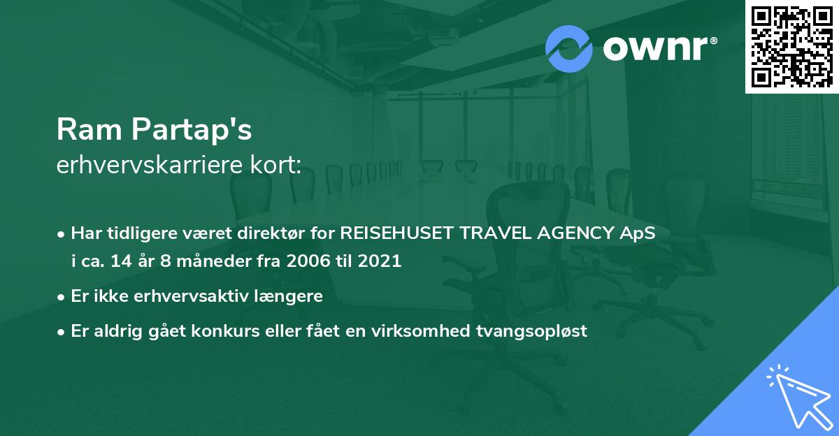 Ram Partap's erhvervskarriere kort