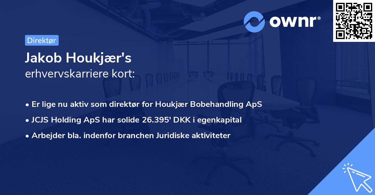 Jakob Houkjær's erhvervskarriere kort