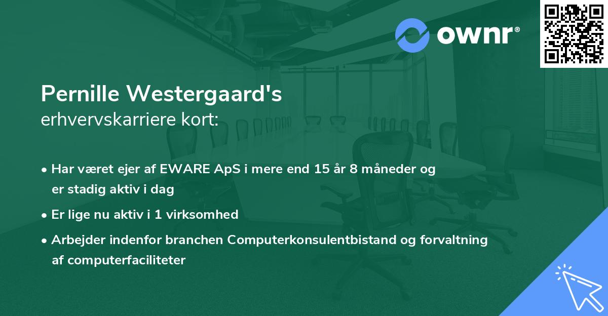 Pernille Westergaard's erhvervskarriere kort