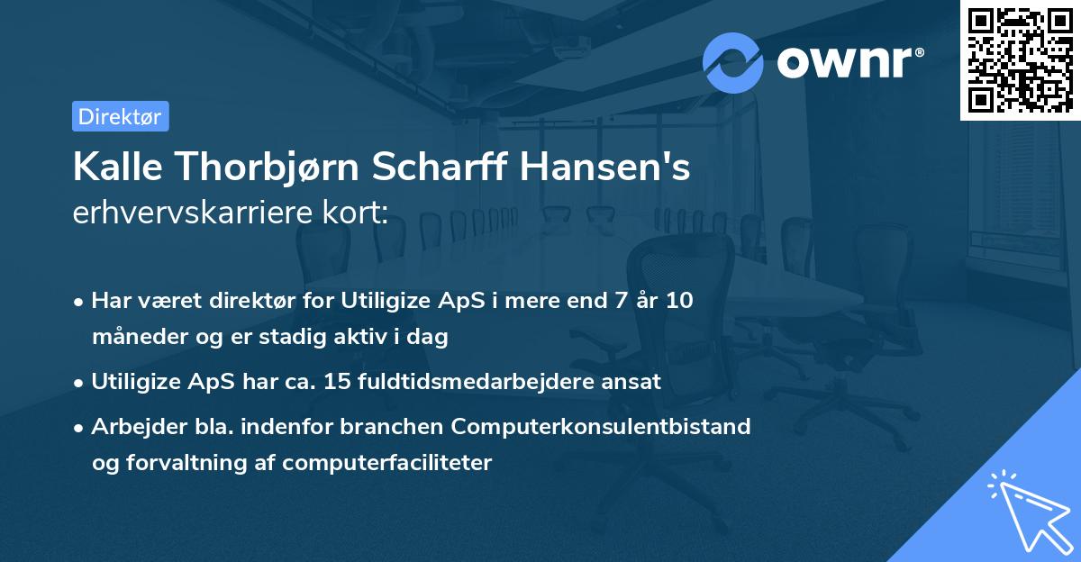 Kalle Thorbjørn Scharff Hansen's erhvervskarriere kort