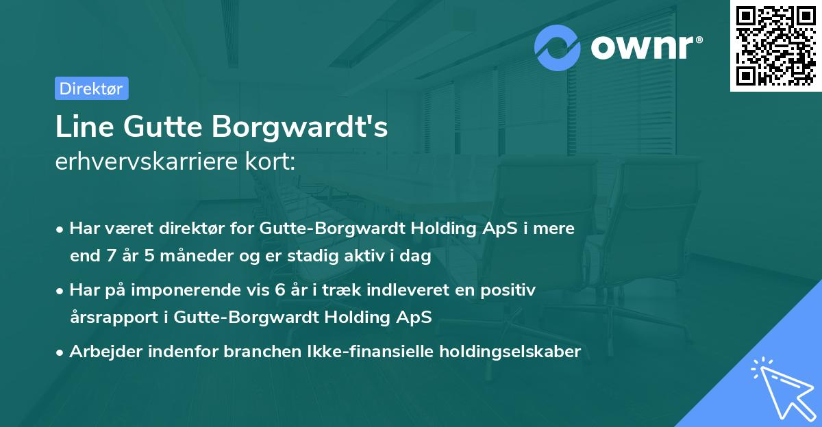 Line Gutte Borgwardt's erhvervskarriere kort