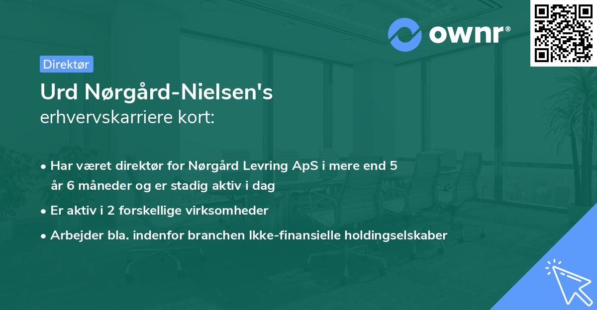 Urd Nørgård-Nielsen's erhvervskarriere kort