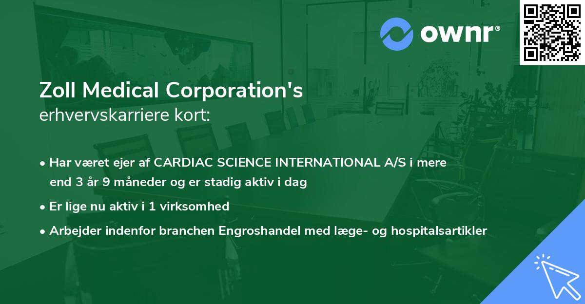 Zoll Medical Corporation's erhvervskarriere kort