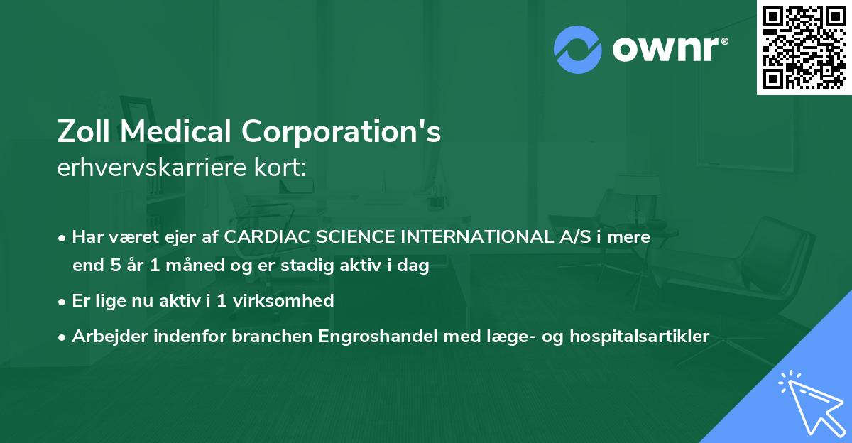 Zoll Medical Corporation's erhvervskarriere kort