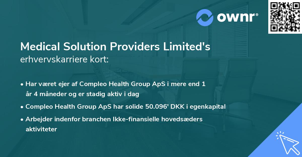 Medical Solution Providers Limited's erhvervskarriere kort