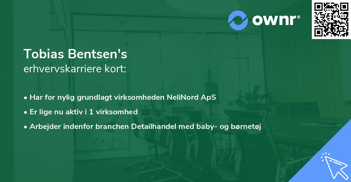 Tobias Bentsen's erhvervskarriere kort