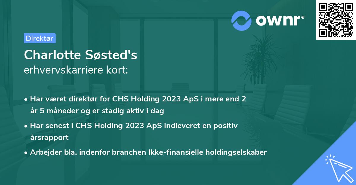 Charlotte Søsted's erhvervskarriere kort