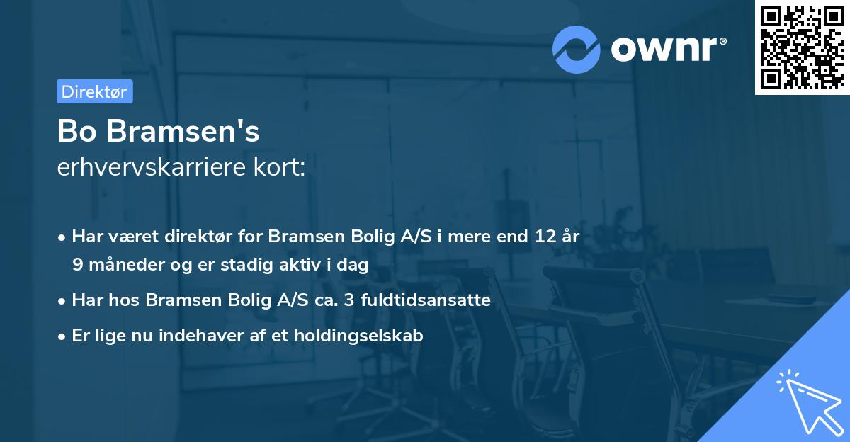 Bo Bramsen's erhvervskarriere kort