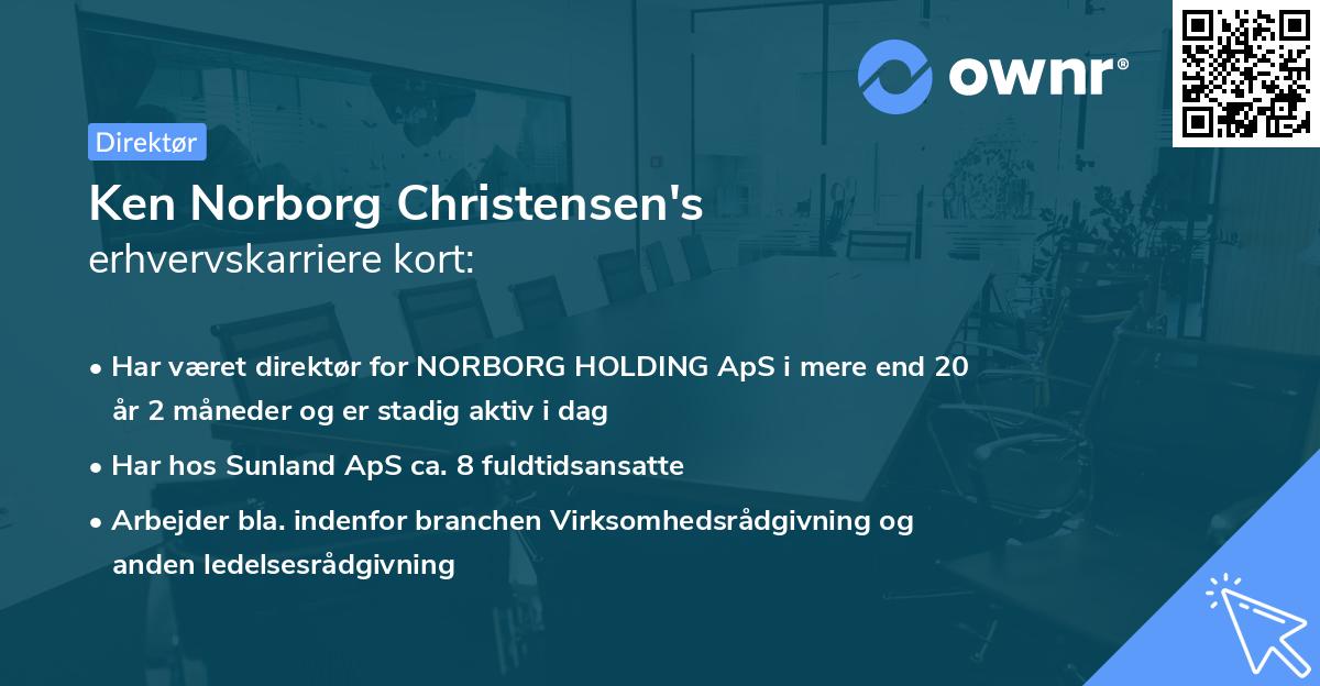 Ken Norborg Christensen's erhvervskarriere kort
