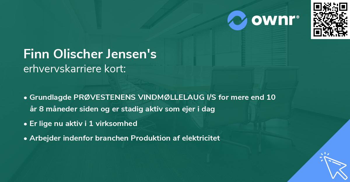 Finn Olischer Jensen's erhvervskarriere kort