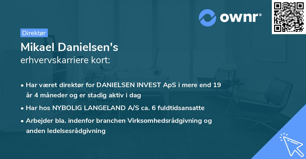 Mikael Danielsen's erhvervskarriere kort